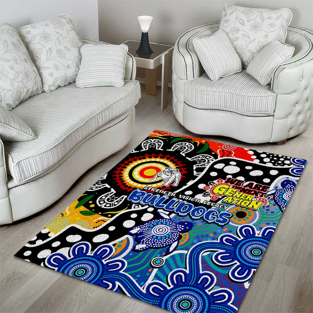 Bulldogs NRL Celebrating 50 Years of Naidoc Area Rug NAIDOC Week 2025 Aboriginal