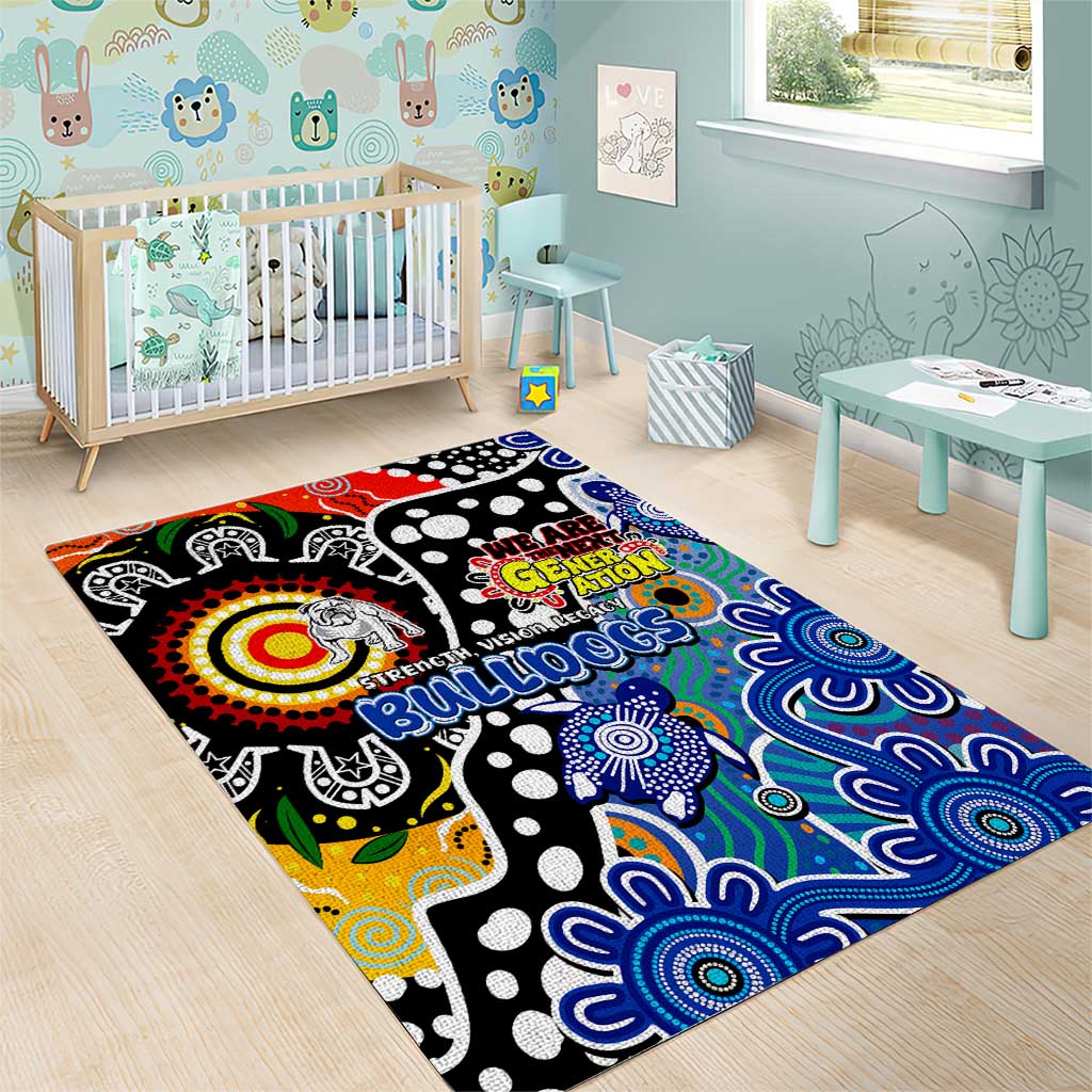 Bulldogs NRL Celebrating 50 Years of Naidoc Area Rug NAIDOC Week 2025 Aboriginal