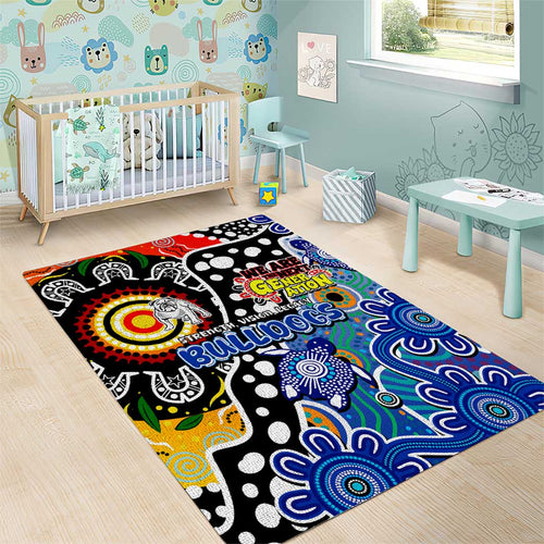 Bulldogs NRL Celebrating 50 Years of Naidoc Area Rug NAIDOC Week 2025 Aboriginal
