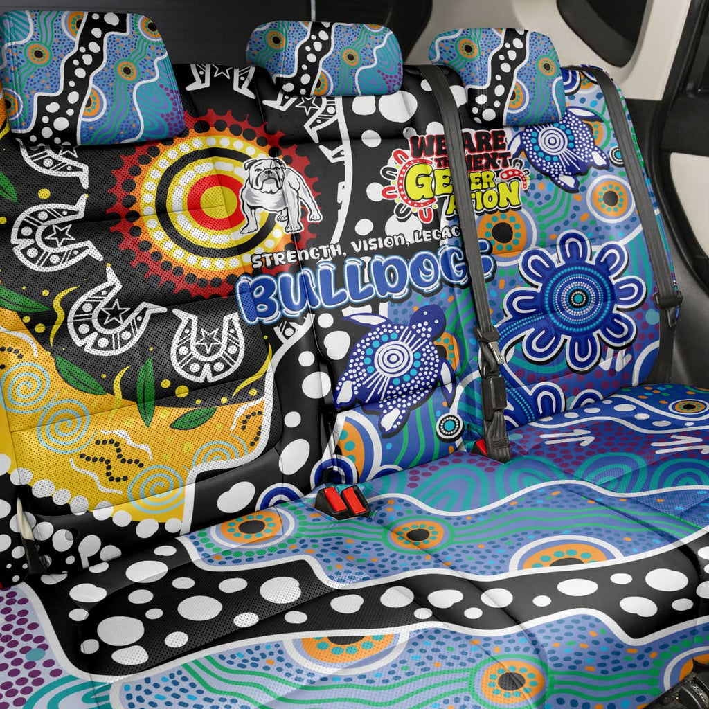 Bulldogs NRL Celebrating 50 Years of Naidoc Back Car Seat Cover NAIDOC Week 2025 Aboriginal