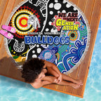 Bulldogs NRL Celebrating 50 Years of Naidoc Beach Blanket NAIDOC Week 2025 Aboriginal