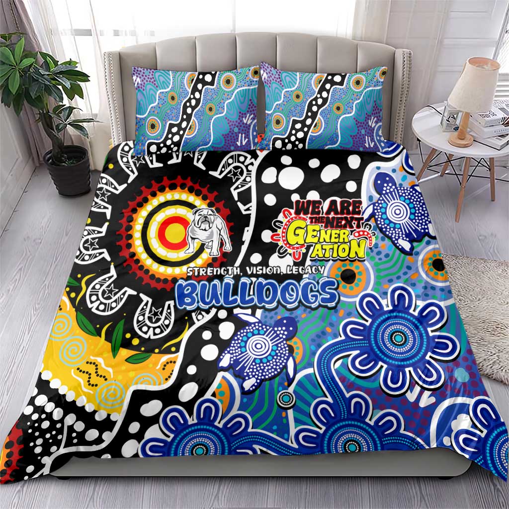 Bulldogs NRL Celebrating 50 Years of Naidoc Bedding Set NAIDOC Week 2025 Aboriginal