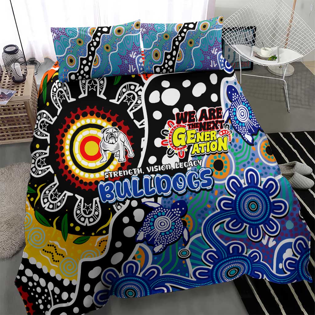 Bulldogs NRL Celebrating 50 Years of Naidoc Bedding Set NAIDOC Week 2025 Aboriginal