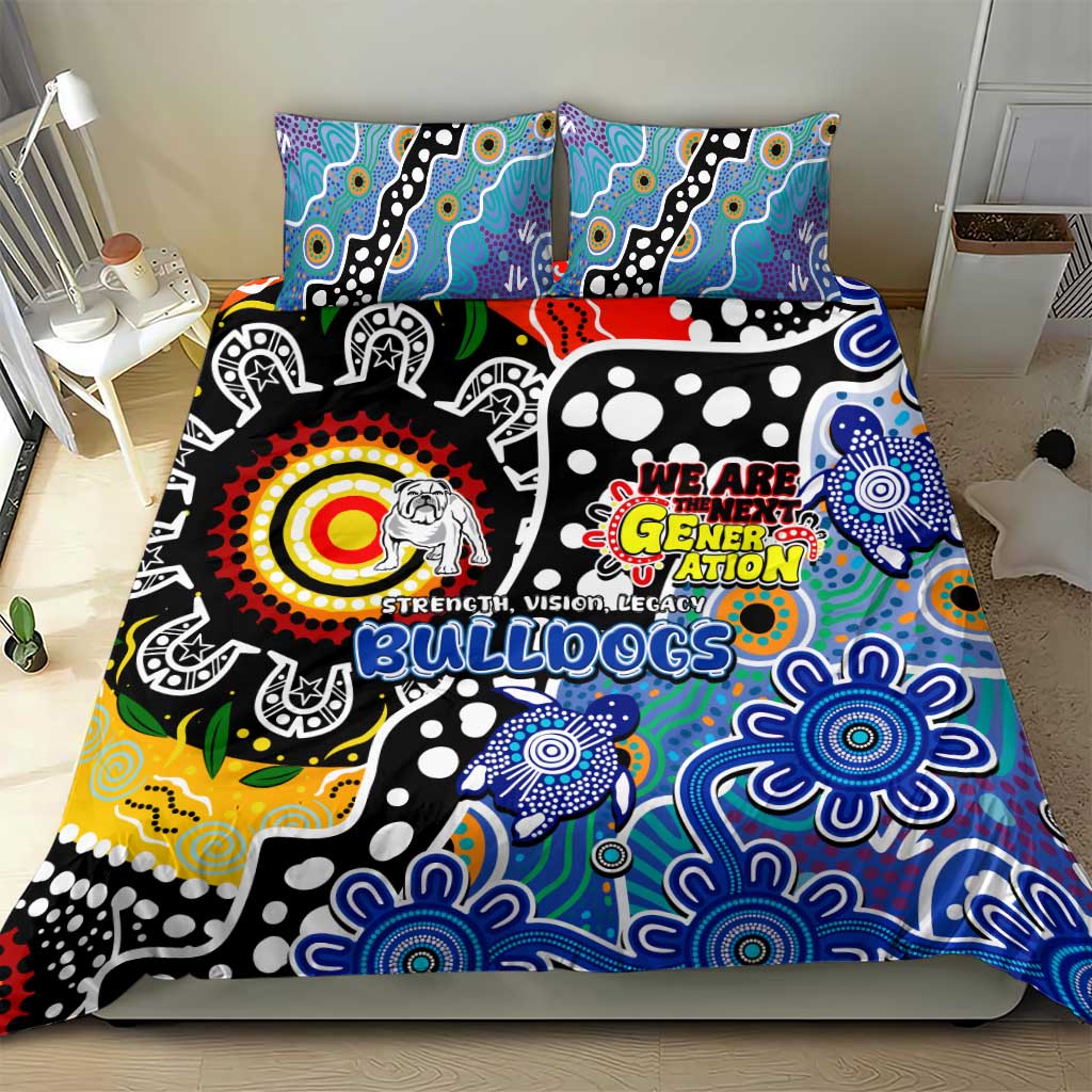 Bulldogs NRL Celebrating 50 Years of Naidoc Bedding Set NAIDOC Week 2025 Aboriginal