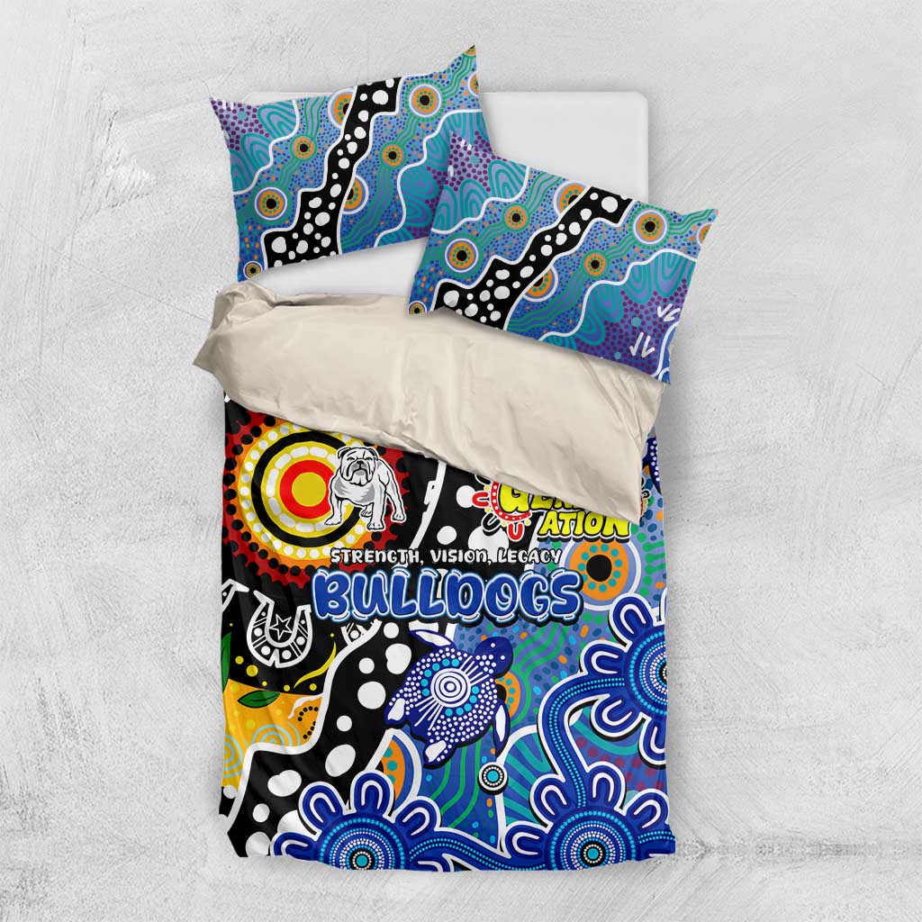 Bulldogs NRL Celebrating 50 Years of Naidoc Bedding Set NAIDOC Week 2025 Aboriginal