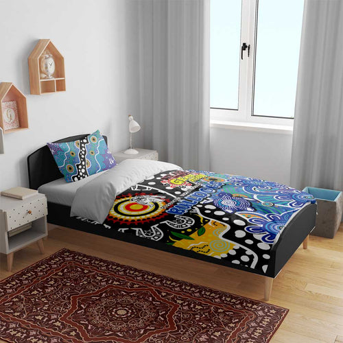Bulldogs NRL Celebrating 50 Years of Naidoc Bedding Set NAIDOC Week 2025 Aboriginal