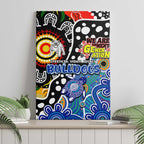 Bulldogs NRL Celebrating 50 Years of Naidoc Canvas Wall Art NAIDOC Week 2025 Aboriginal
