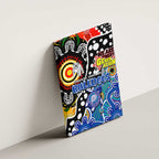 Bulldogs NRL Celebrating 50 Years of Naidoc Canvas Wall Art NAIDOC Week 2025 Aboriginal