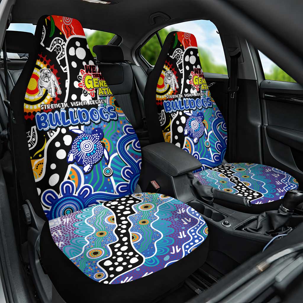 Bulldogs NRL Celebrating 50 Years of Naidoc Car Seat Cover NAIDOC Week 2025 Aboriginal