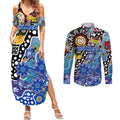 Personalised Bulldogs NRL Celebrating 50 Years of Naidoc Couples Matching Summer Maxi Dress and Long Sleeve Button Shirt NAIDOC Week 2025 Aboriginal