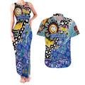 Personalised Bulldogs NRL Celebrating 50 Years of Naidoc Couples Matching Tank Maxi Dress and Hawaiian Shirt NAIDOC Week 2025 Aboriginal
