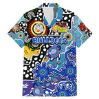 Personalised Bulldogs NRL Celebrating 50 Years of Naidoc Family Matching Mermaid Dress and Hawaiian Shirt NAIDOC Week 2025 Aboriginal
