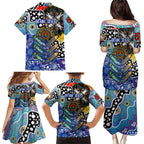 Personalised Bulldogs NRL Celebrating 50 Years of Naidoc Family Matching Puletasi and Hawaiian Shirt NAIDOC Week 2025 Aboriginal