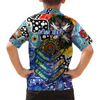 Personalised Bulldogs NRL Celebrating 50 Years of Naidoc Family Matching Short Sleeve Bodycon Dress and Hawaiian Shirt NAIDOC Week 2025 Aboriginal