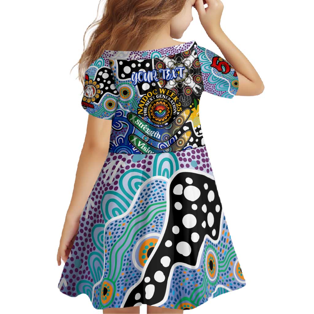 Personalised Bulldogs NRL Celebrating 50 Years of Naidoc Family Matching Summer Maxi Dress and Hawaiian Shirt NAIDOC Week 2025 Aboriginal