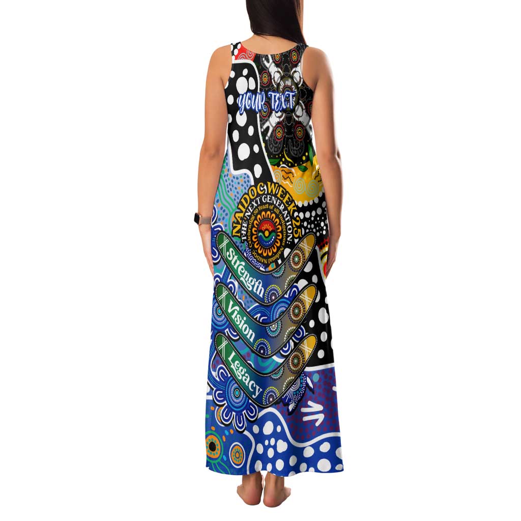 Personalised Bulldogs NRL Celebrating 50 Years of Naidoc Family Matching Tank Maxi Dress and Hawaiian Shirt NAIDOC Week 2025 Aboriginal