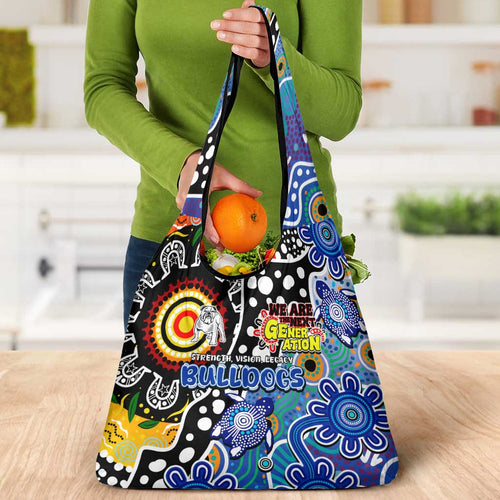 Bulldogs NRL Celebrating 50 Years of Naidoc Grocery Bag NAIDOC Week 2025 Aboriginal