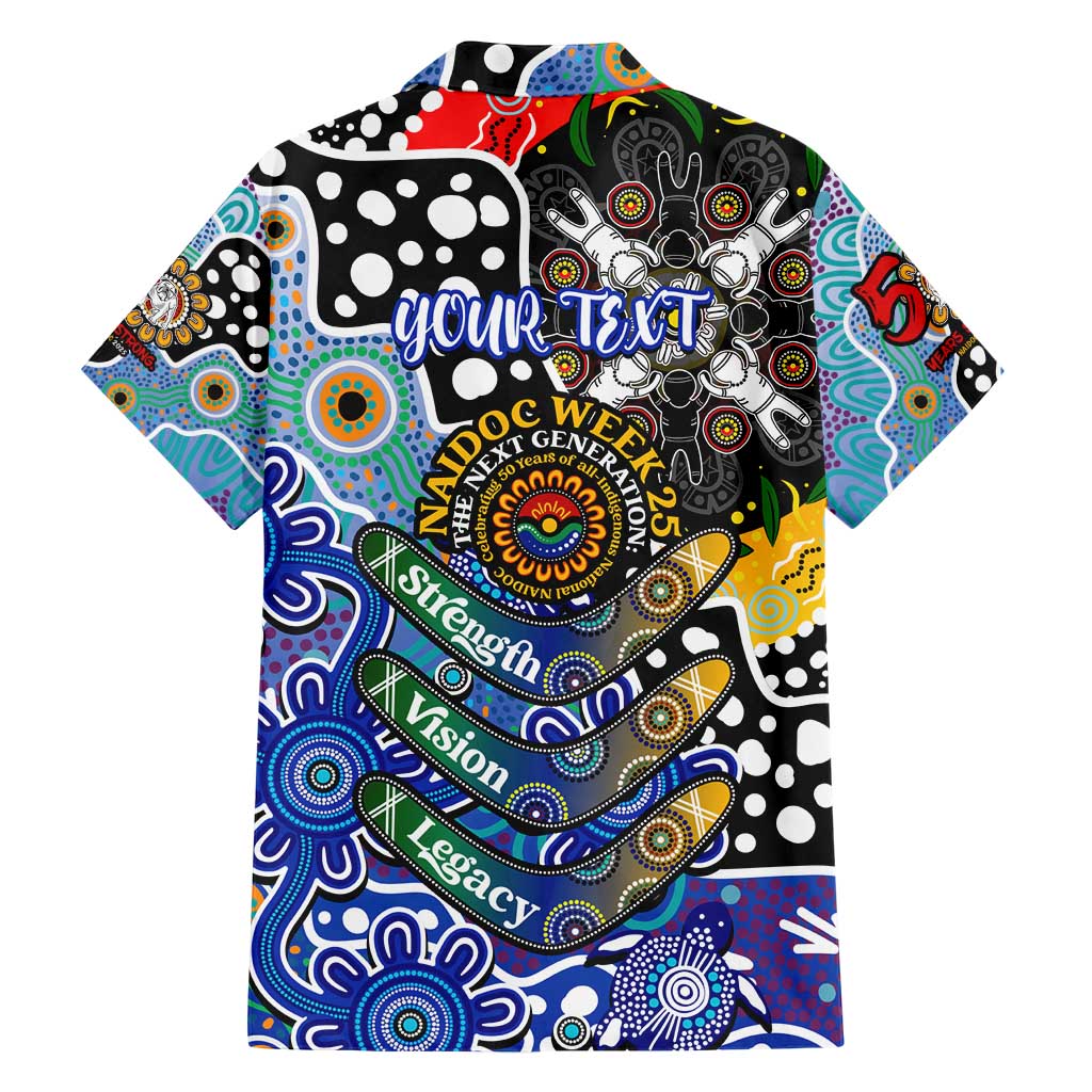 Personalised Bulldogs NRL Celebrating 50 Years of Naidoc Hawaiian Shirt NAIDOC Week 2025 Aboriginal