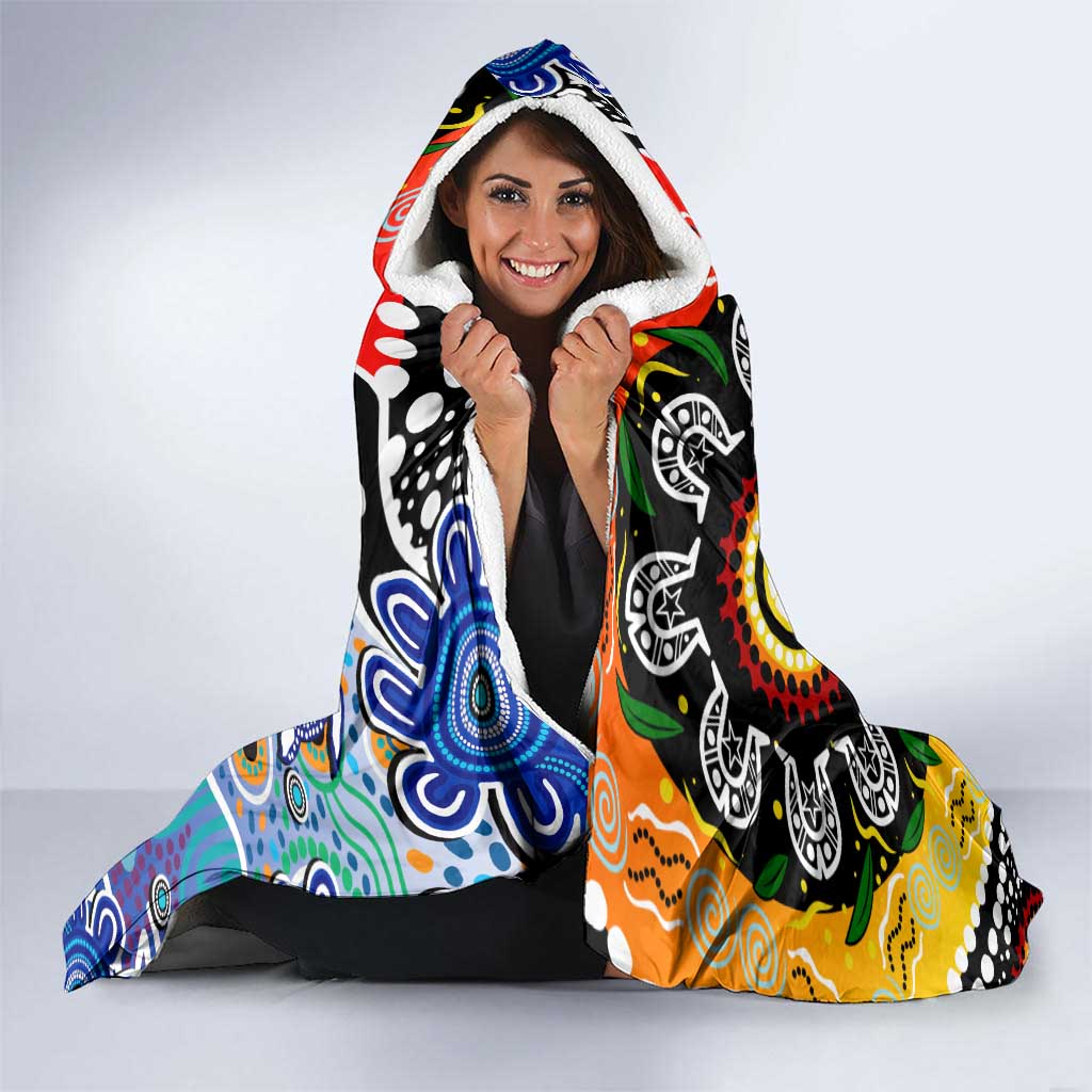 Bulldogs NRL Celebrating 50 Years of Naidoc Hooded Blanket NAIDOC Week 2025 Aboriginal