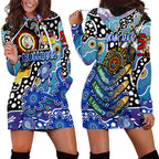 Personalised Bulldogs NRL Celebrating 50 Years of Naidoc Hoodie Dress NAIDOC Week 2025 Aboriginal