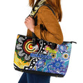 Bulldogs NRL Celebrating 50 Years of Naidoc Leather Tote Bag NAIDOC Week 2025 Aboriginal