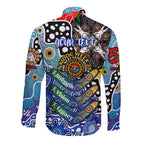 Personalised Bulldogs NRL Celebrating 50 Years of Naidoc Long Sleeve Button Shirt NAIDOC Week 2025 Aboriginal