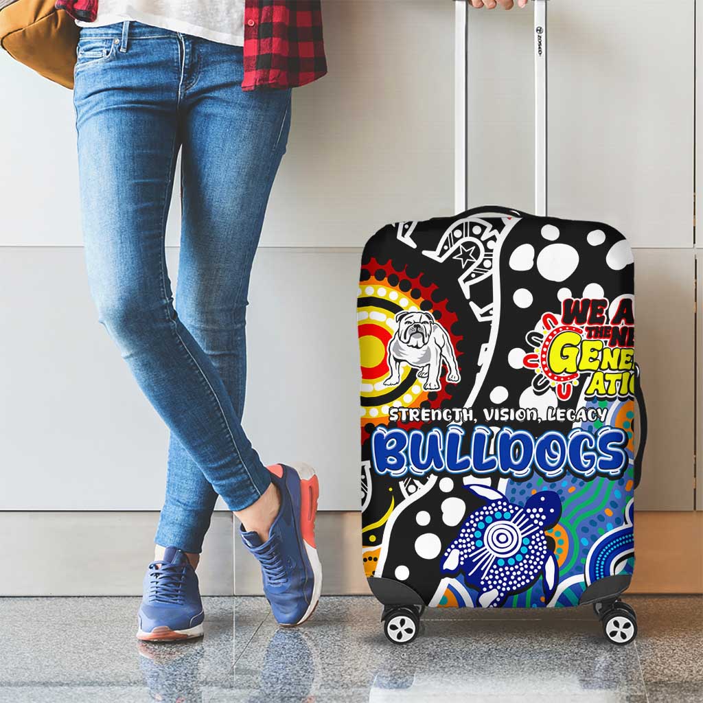 Bulldogs NRL Celebrating 50 Years of Naidoc Luggage Cover NAIDOC Week 2025 Aboriginal