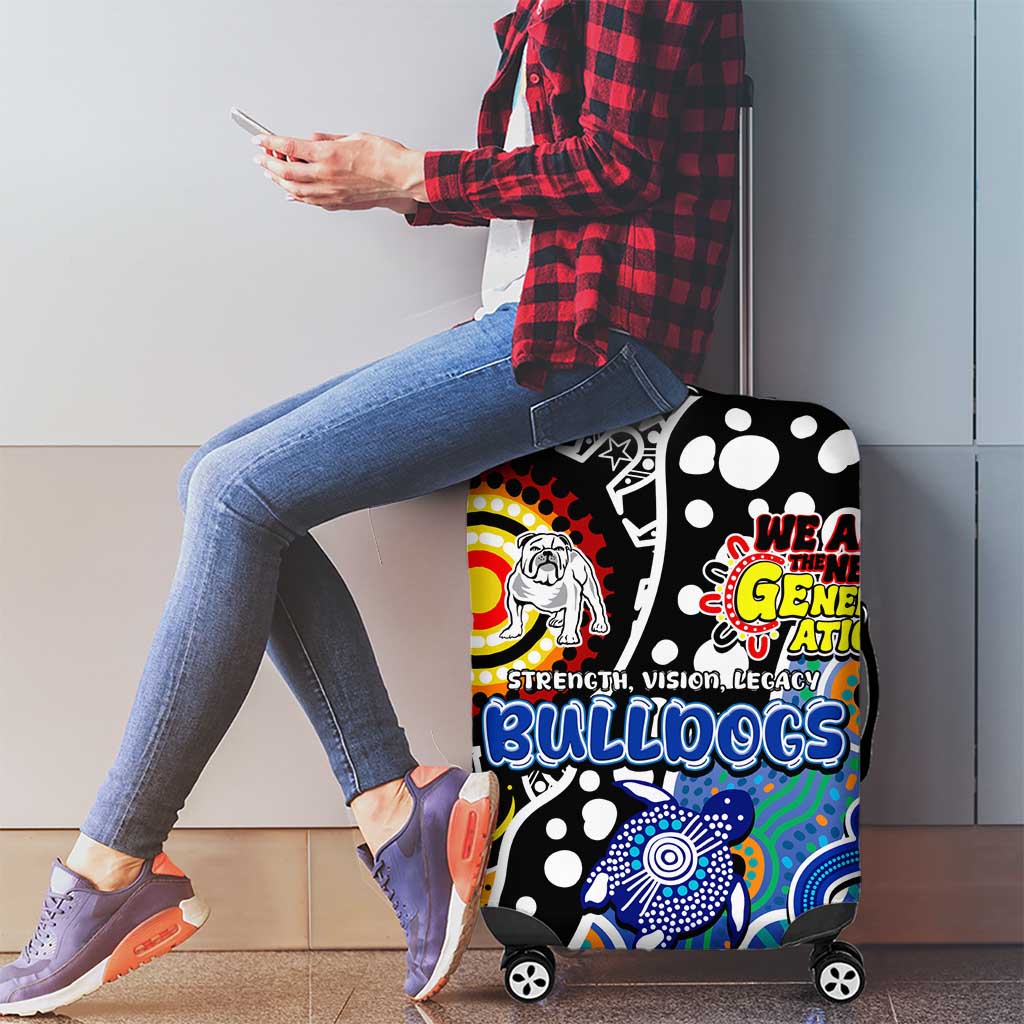 Bulldogs NRL Celebrating 50 Years of Naidoc Luggage Cover NAIDOC Week 2025 Aboriginal