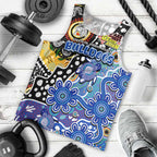 Personalised Bulldogs NRL Celebrating 50 Years of Naidoc Men Tank Top NAIDOC Week 2025 Aboriginal