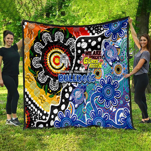 Bulldogs NRL Celebrating 50 Years of Naidoc Quilt NAIDOC Week 2025 Aboriginal