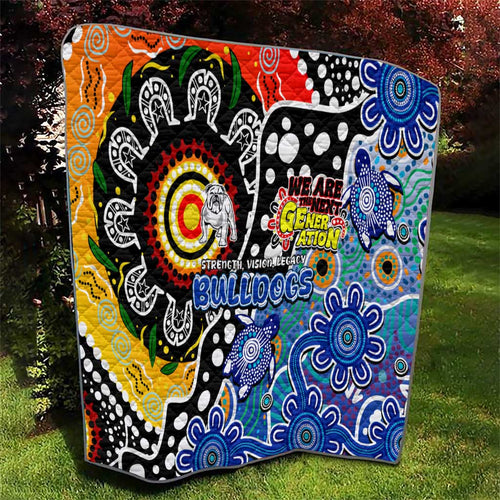 Bulldogs NRL Celebrating 50 Years of Naidoc Quilt NAIDOC Week 2025 Aboriginal