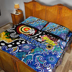 Bulldogs NRL Celebrating 50 Years of Naidoc Quilt Bed Set NAIDOC Week 2025 Aboriginal