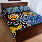 Bulldogs NRL Celebrating 50 Years of Naidoc Quilt Bed Set NAIDOC Week 2025 Aboriginal