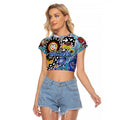 Personalised Bulldogs NRL Celebrating 50 Years of Naidoc Raglan Cropped T Shirt NAIDOC Week 2025 Aboriginal