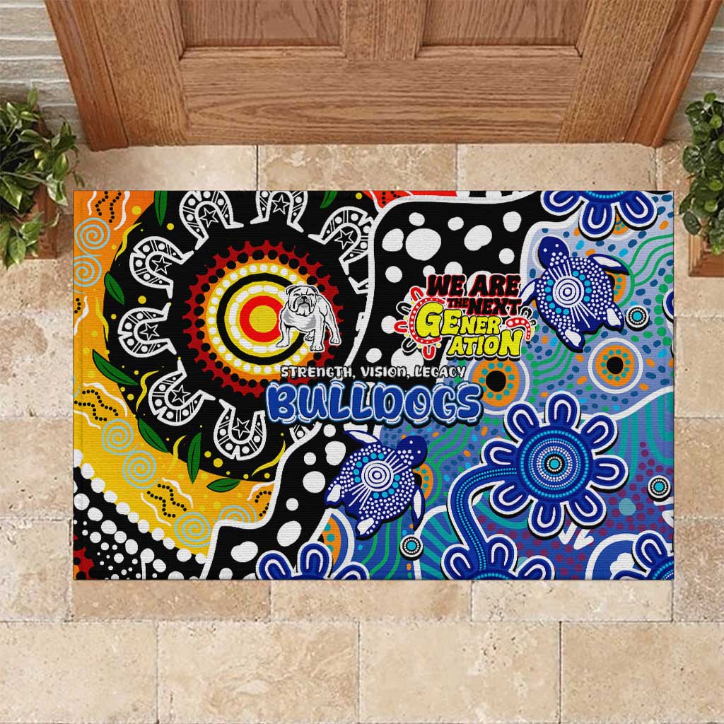Bulldogs NRL Celebrating 50 Years of Naidoc Rubber Doormat NAIDOC Week 2025 Aboriginal