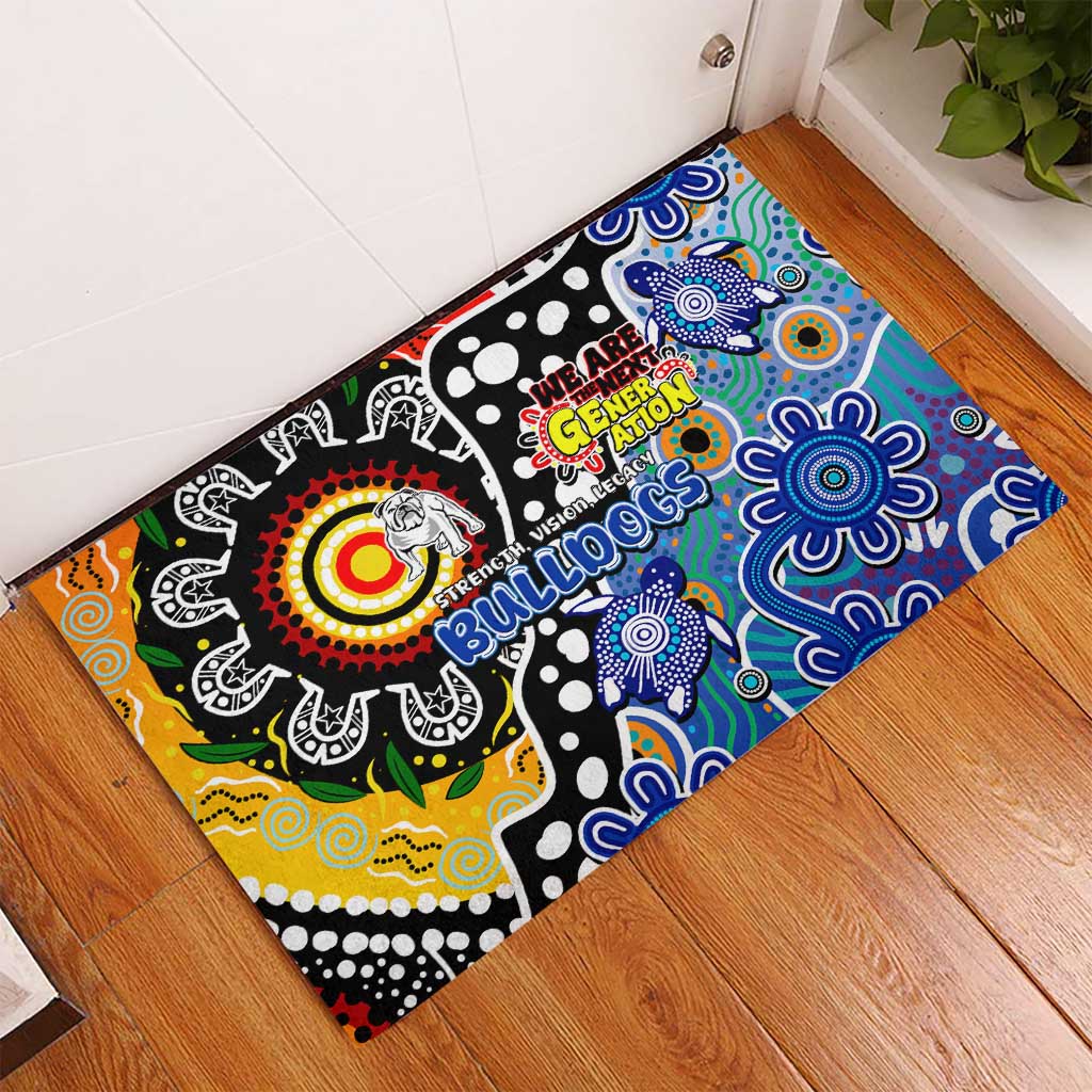 Bulldogs NRL Celebrating 50 Years of Naidoc Rubber Doormat NAIDOC Week 2025 Aboriginal