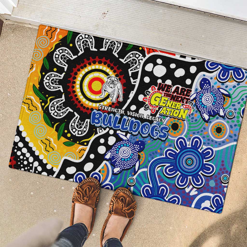 Bulldogs NRL Celebrating 50 Years of Naidoc Rubber Doormat NAIDOC Week 2025 Aboriginal