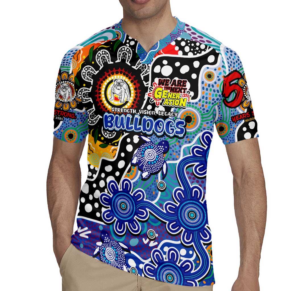 Personalised Bulldogs NRL Celebrating 50 Years of Naidoc Rugby Jersey NAIDOC Week 2025 Aboriginal