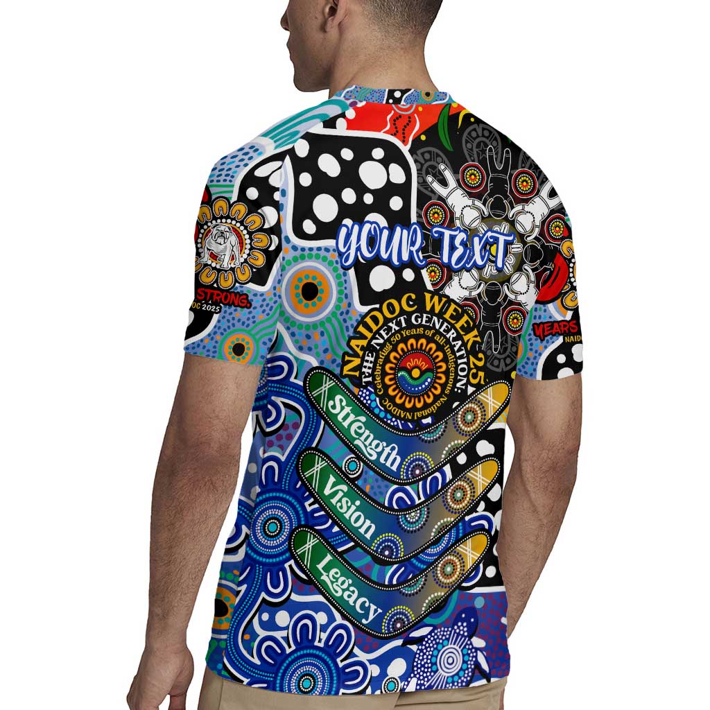 Personalised Bulldogs NRL Celebrating 50 Years of Naidoc Rugby Jersey NAIDOC Week 2025 Aboriginal