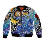 Personalised Bulldogs NRL Celebrating 50 Years of Naidoc Sleeve Zip Bomber Jacket NAIDOC Week 2025 Aboriginal