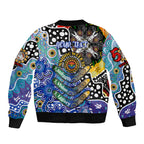 Personalised Bulldogs NRL Celebrating 50 Years of Naidoc Sleeve Zip Bomber Jacket NAIDOC Week 2025 Aboriginal