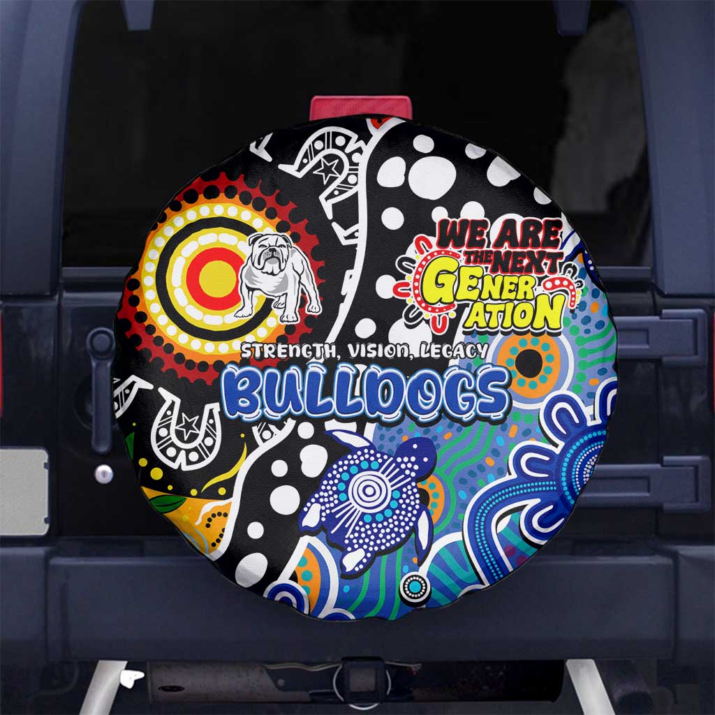 Bulldogs NRL Celebrating 50 Years of Naidoc Spare Tire Cover NAIDOC Week 2025 Aboriginal