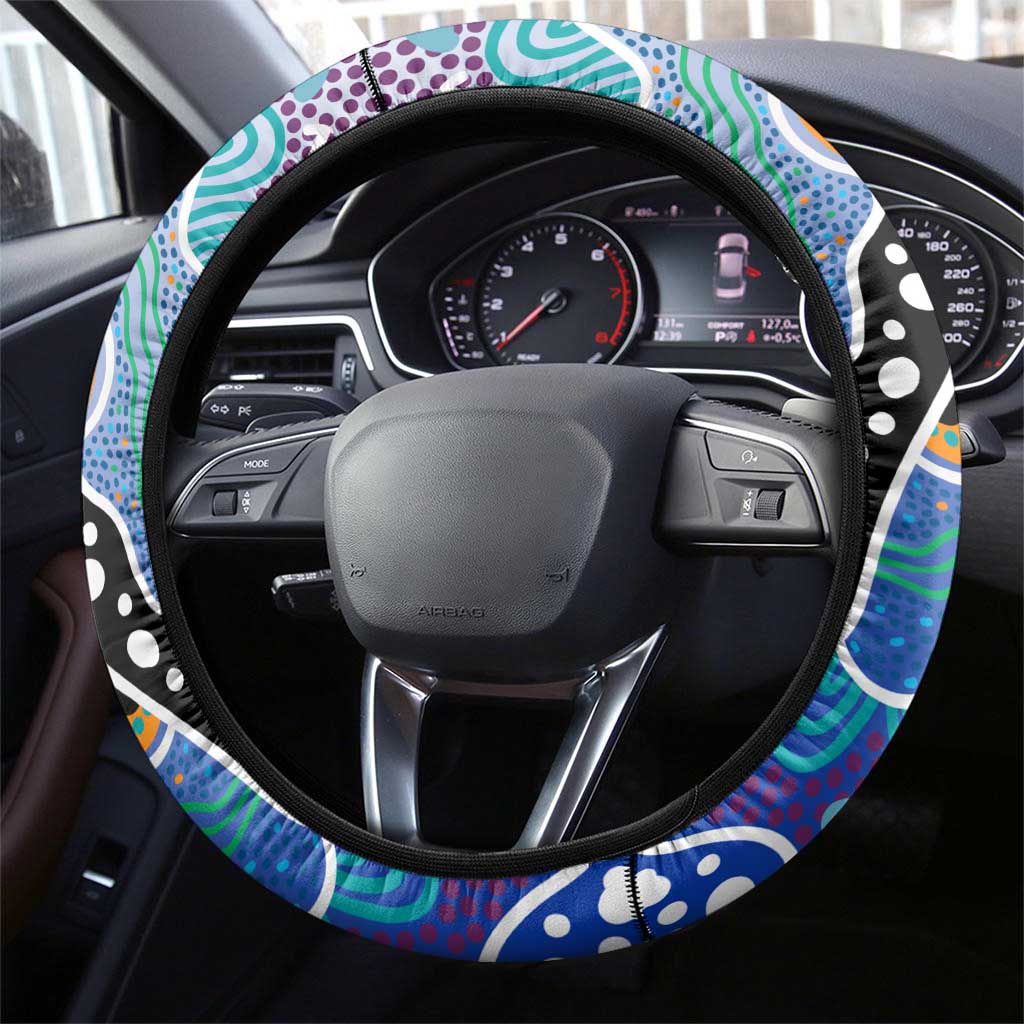 Bulldogs NRL Celebrating 50 Years of Naidoc Steering Wheel Cover NAIDOC Week 2025 Aboriginal
