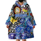 Personalised Bulldogs NRL Celebrating 50 Years of Naidoc Wearable Blanket Hoodie NAIDOC Week 2025 Aboriginal