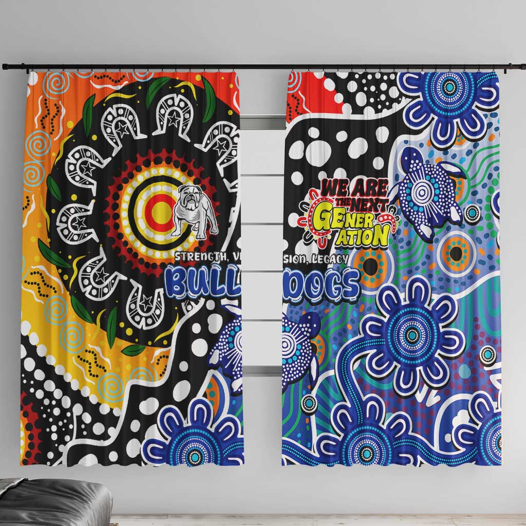 Bulldogs NRL Celebrating 50 Years of Naidoc Window Curtain NAIDOC Week 2025 Aboriginal