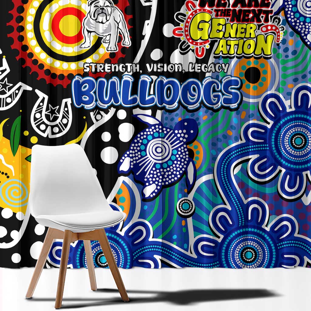 Bulldogs NRL Celebrating 50 Years of Naidoc Window Curtain NAIDOC Week 2025 Aboriginal