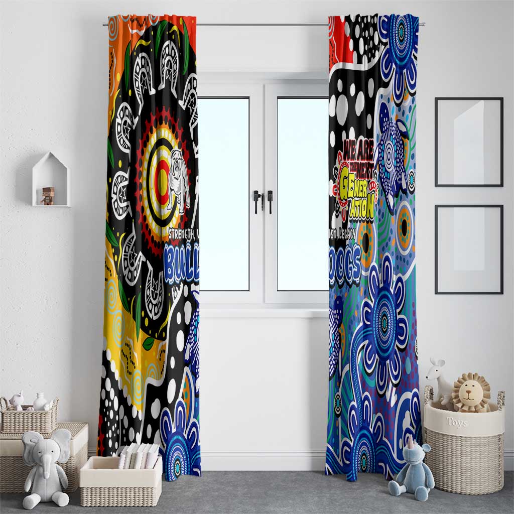 Bulldogs NRL Celebrating 50 Years of Naidoc Window Curtain NAIDOC Week 2025 Aboriginal