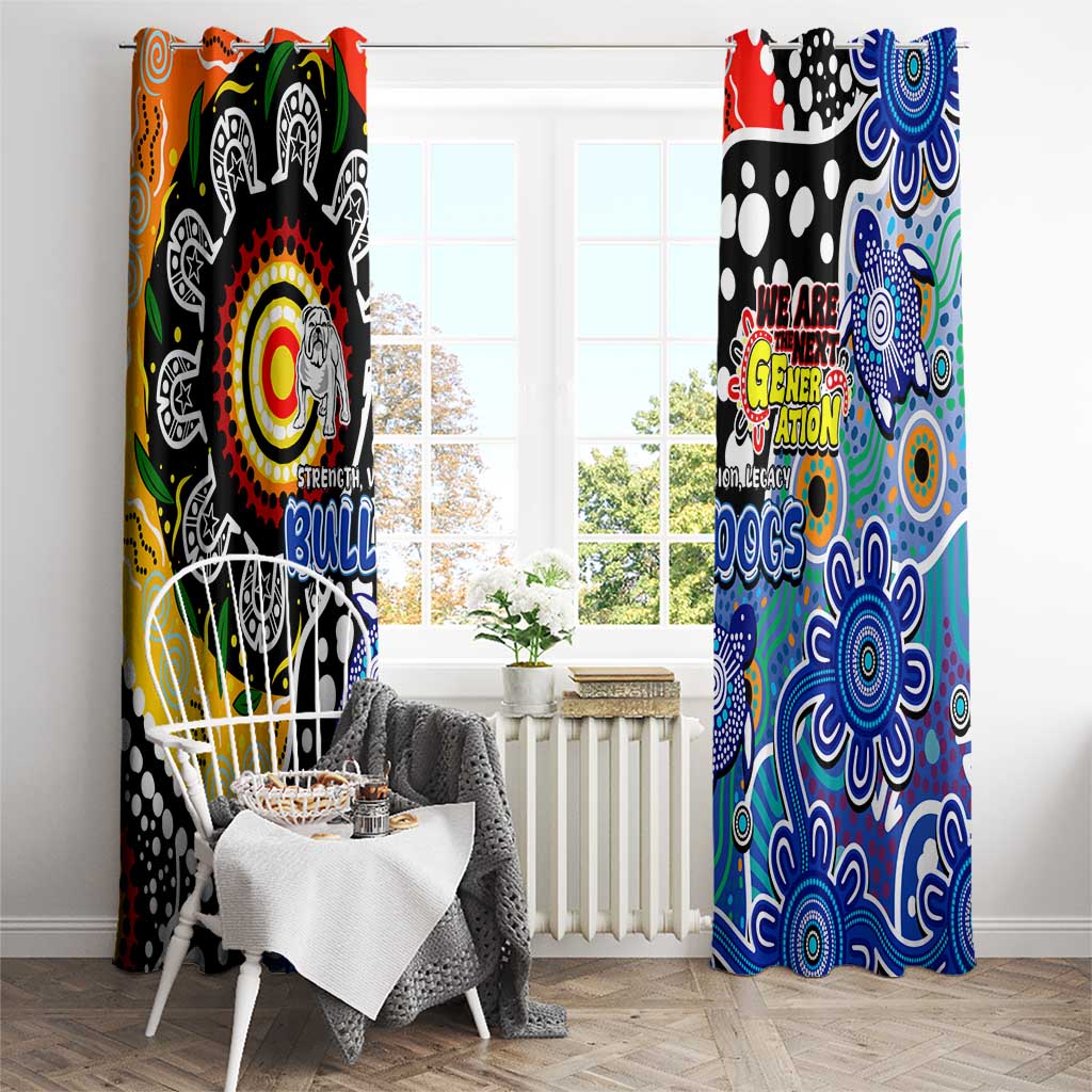 Bulldogs NRL Celebrating 50 Years of Naidoc Window Curtain NAIDOC Week 2025 Aboriginal