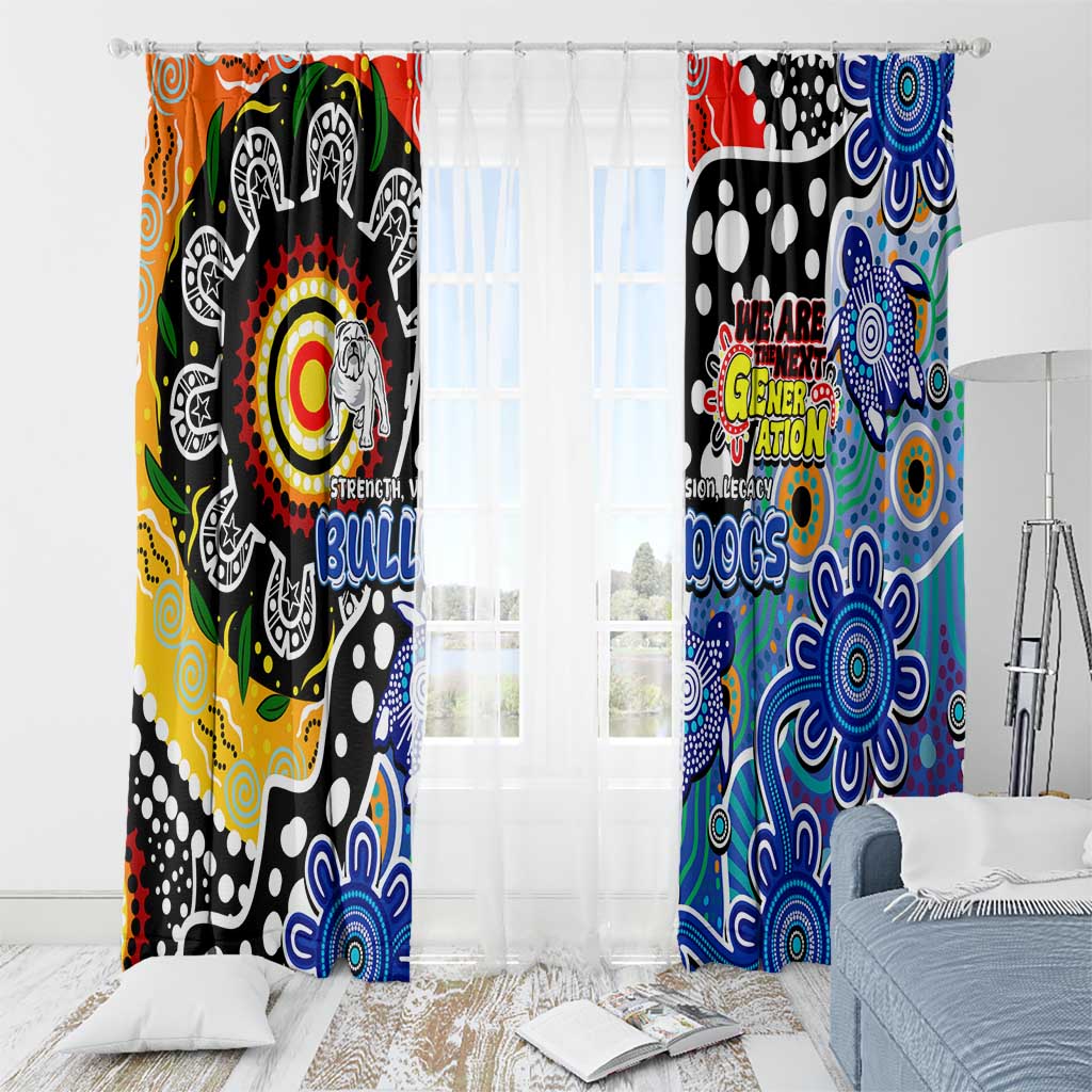 Bulldogs NRL Celebrating 50 Years of Naidoc Window Curtain NAIDOC Week 2025 Aboriginal