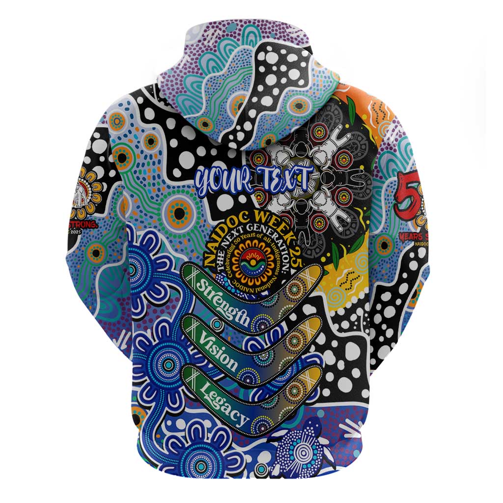 Personalised Bulldogs NRL Celebrating 50 Years of Naidoc Zip Hoodie NAIDOC Week 2025 Aboriginal